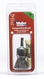Weiler Carbon Steel Cup Brush - Shank Attachment - 3/4 in Dia - 0.0104 in Bristle Dia & 22000 Max RP