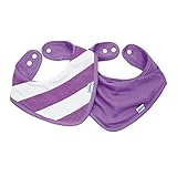 Bumkins Bandana Bib, Purple Stripes by Bumkins [並行輸入品]