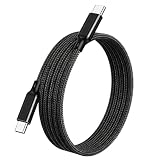 USB-C & USB-C ケーブル 2m LpoieJun【240W PD対応/USB 3.2 Gen 2x2-20Gbpsデータ転送】 8K@60Hz / 4K@240Hz 映像出力 E-Markerチップ搭載超高耐久ナイロン編み タイプC USB Type C ケーブルスマートフォン/タブレット/ゲーム機/ノートパソコンのタイプｃ機種に対応 (ブラック)