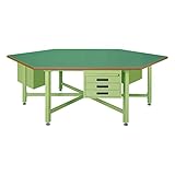 【ポイント15倍】 サカエ (SAKAE) 六角形作業台・中量ＳＴＷタイプ SWT-24C (034428) 《作業台》 【特大・送料別】