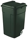 ラバーメイド(Rubbermaid) キャスター付き ゴミ箱 リフューズコンテナ 50ガロン (189L) エバーグリーン FG285100EGRN