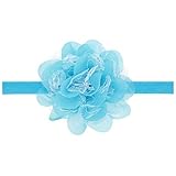 elaco Lovely Baby Flower BowレースHeadwearヘアバンドヘアバンドガールズ幼児toddlerhair US サイズ: free size カラー: ブルー