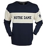 NCAA Notre Dame Fighting Irishユニセックスバーダウンセーター、海軍、Xラージ