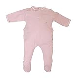 ベビーガールズFooted Sleeper 100 %コットン1 pc Footieロンパースホワイトシンストライプピンク US サイズ: M