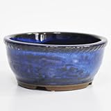 常滑焼 常滑焼なまこ太鼓鉢 盆栽鉢 4号 幅12.0 cm×高さ6.0 cm