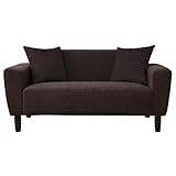 アビライト 大川家具 クッション2個付き 2人掛け ファブリックソファ チョコ SKT-0027