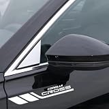 カローラクロス 車 ステッカー デカール シール カローラクロス ZSG10 ZVG11 ZVG15 10系などの車種に適用 防水ステッカー サイド ドレスアップ 左右1枚ずつ おしゃれ 耐熱 反射 (COROLLA CROSS,ぎんはく)