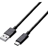 エレコム:エレコム USB2.0ケーブル A-Cタイプ 認証品 3A出力 3.0m U2C-AC30NBK 型式:U2C-AC30NBK