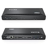 WAVLINK タイプC ドッキングステーション HDMI 5K/デュアル 4K@ 60Hz 100W PD充電 USB C 100W PD対応 （2つDP出力ポート 2つ4K HDMI出力ポート 2つタイプCポート 3つUSB 3.0ポートなど搭載、Windows 、Mac OSなど対応