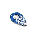 All Duty Metal Construction Painted Skull in Blue Ground Cigar Cutter/Scissor with 2 Blades [並行輸入品]