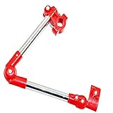 STARDUST 傘 スタンド 折り畳み 自転車 ベビーカー カート 雨 日除け パイプ チェアー テーブル 傘立て 固定 ホルダー (レッド) SD-KASASUTA-RD