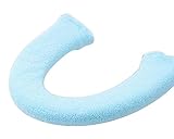 2つのソフトトイレシートカバートイレシートマットクローゼストカバー、青