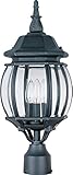 Maxim Lighting 1035 Crown Hill Outdoor Pole/Post Mount Lantern, Black Finish, 8 by 21-Inch [並行輸入品]