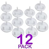 12/- Baby/Child Proof Plug Socket Safety Cover Protector Protection Guard - Round 3 Pin Plug Socket 
