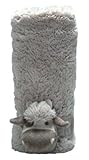 Pickles 35"X30" Mon Ami Stroller Blanket, Louie Cow by Pickles [並行輸入品]