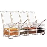 PPプラスチック材料 調味料 容器 ドレッシング ボトル 塩 砂糖 容器 300ML*4点セット