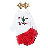 (アイム)iiniim　赤ちゃん クリスマス ロンパース チュチュスカート 長袖 キッズ服 祭り 誕生日 プレゼント 聖夜 イブ ベビー ロンパース 可愛い コスチューム 着ぐるみ 衣装 新生児用 お