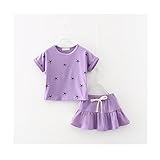 Candykids キッズ シャツ スカート 2点セット 子供服 半袖トップス ガールズ 女の子 女児 ドレス ワンピース フリル キッズワンピース キッズ ワンピース 入学 入園　子供服 キッズ 女