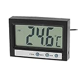 uxcell　インとアウト 2継ぎ目 LCDディスプレー　多機能温度計