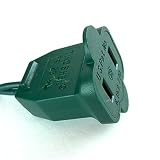 Vickerman 100 Lights Pink Green Wire End Connecting Lock Set with 4-Inch Spacing and 33-Feet Length,
