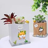 かわいい犬の鉢植え 模造の家の形の多肉植物ポット 鉢植えの犬 (Shape : Husky)
