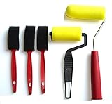 Set of 5 Foam Sponge Paint Rollers Art Craft Wall Painting Brush [並行輸入品]