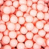 100個 おもちゃボール カラーボール 7色 カラーボールプールです直径約5.5cm/7cm/8cm ボールプールおもちゃ 子供のおもちゃ 収納ネットセットマカロンポポロボールおもちゃのボールこども園ボールプールプレゼント (マカロンピンク,5.5cm)