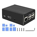 Geekworm Raspberry Pi 3 B+/ 3Bケース、受動冷却金属ケース＆アルミメタルケース、ラズベリーパイ3 B+/ラズベリーパイ3 Bに適用 (P252)