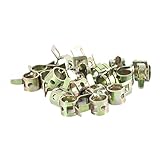 Refaxi 6 mm 春バンド型燃料真空ホースシリコーンオイル水パイプクランプクリップ