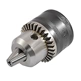 uxcell　マウントキータイプ　チャックドリル　1/2-20UNF　容量　3-16mm　ブラックシルバートーン