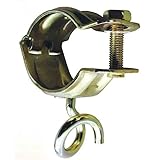 【5個入】 リングクランプ とんび 豚尾 J-1051 22.2-25.4パイプ用 ロープやチェーンをひっかけるリング付 通り易く外れにくい J販 代不