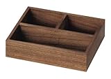 小物入れ チェリーウッド 木製 ダークブラウン 約24×20×6cm 16-94DBR