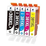 【TAIDA】BCI-381XL BCI-380XL 互換インク 5色セット Canon用 大容量 残量表示 個別包装 TS6130 TS6230 TS6330 TS7330 TR9530 TR8530 TR703 対応