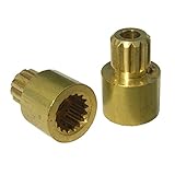 LASCO 19505 Solid Brass Broach Adapter, Female Gerber or Sayco to Male Price-Pfister, 1-Pair [並行輸入品]