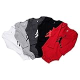 NIKE(ナイキ)エア・ジョーダン 0-6months FINISHLINEジャンプマンFIVE 半袖ボディスーツ5枚セット (0-6months（60-70cm）) [並行輸入品]