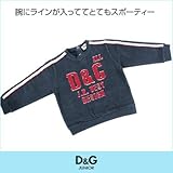 D&G JUNIOR 長袖トレーナー DGL13749NVY Mサイズ