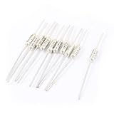 uxcell 温度ヒューズ　カットオフ　回路切断　絶縁リード　121摂氏　250V　10A　10個入り