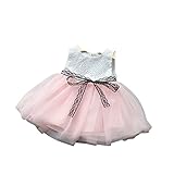 【子供ドレス部屋】 レースリボンワンピース ピンク ベビーワンピース プリンセス 結婚式 誕生日 キッズワンピース フォーマルドレス ベビードレス (80cm)