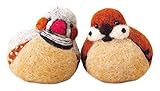 ハマナカ 羊毛キット coma デザイン ころんともちもちわたしのことり キンカチョウとすずめ H441-613