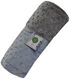 Cozy Wozy Signature Minky Baby Blanket, Light Blue/Silver, 30 x 36 by Cozy Wozy