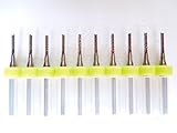 10pcs 超硬 エンドミル (1.6mm)