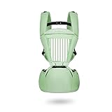 (Newox) 抱っこひも ベビーキャリア おんぶ ベビースリング 前後抱きタイプ 疲れにくい腰ベルト付き 装着簡単 通気性良い (グリーン)