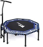 Amzdeal トランポリン 大型119cm【最新 ダイエット 運動が苦手な人に 子供・大人向け 静音 折りたたみ式 耐荷重120kg 手す