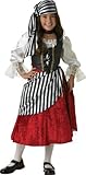 InCharacter Costumes Girls Pirate Costume Black/Red 4 [並行輸入品]