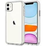 JEDirect iPhone11 ケース (2019 モデル、6.1インチ専用) 黄ばみなし 衝撃吸収 バンパーカバー 傷つけ防止 クリアバック (クリア)
