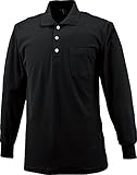 CUC 長袖ポロシャツ 黒 Lサイズ 1330