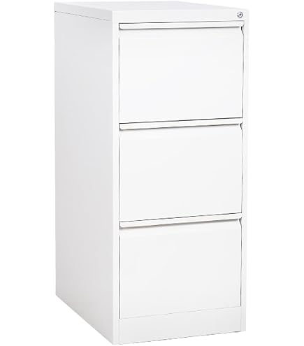 Amazon.co.jp: SOLEADO 4段スチール製 オフィスキャビネット 鍵付き 4