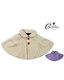 【子供服】 Caldia (カルディア) ボア×花柄リバーシブルマント・ポンチョ・ケープ S,M A54130