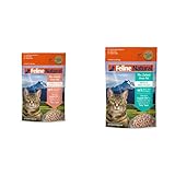 【セット買い】フィーラインナチュラル フリーズドライ キャットフード ラム&キングサーモン 320g + フィーラインナチュラル フリーズドライ キャットフード ビーフ&ホキ(白身魚) 320g