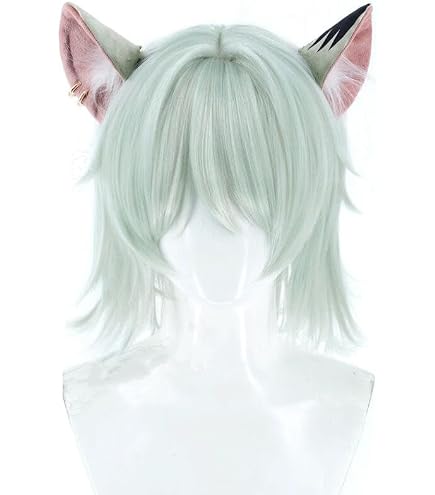 Amazon.co.jp: 対応ヤニねこ ウィッグ 耳/尻尾付き 3点セット コスプレ
